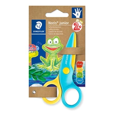 Imagen de STAEDTLER 965 40 BK Noris Junior Tijeras de seguridad para diestros a partir 3 años, 10 cm (paquete 1)