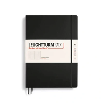 Imagen de LEUCHTTURM1917 327366 Libreta de notas Master Classic (A4+) tapas duras, 235 páginas numeradas, negro, puntos