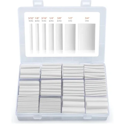 Imagen de Wirefy Kit 275 Piezas de Tubos Termorretráctiles Impermeables Transparentes Tubo Termoretractil Doble Pared 3:1 Recubierto con Adhesivo Térmico
