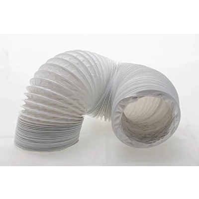 Imagen de Tubo de salida aire (PVC, diseño flexible, 125/127 mm diámetro, 6 m largo, compatible con instalaciones acondicionado, secadoras o campanas extractoras)