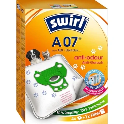 Imagen de Swirl A07 NeutralizAir Bolsas para aspiradora AEG (4 + 1 Filtro)