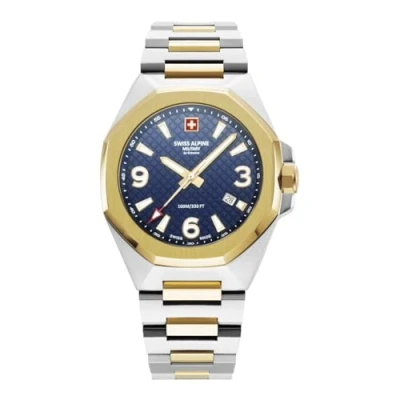 Imagen de Swiss Alpine Military by Grovana Reloj Analógico para Hombres de Cuarzo Suizo con Correa en Acero Inoxidable 7005.1145SAM