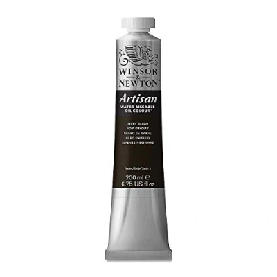 Imagen de Winsor &amp; Newton Artisan Tubo óleo miscible en Agua, 200 ml, Color Negro Marfil