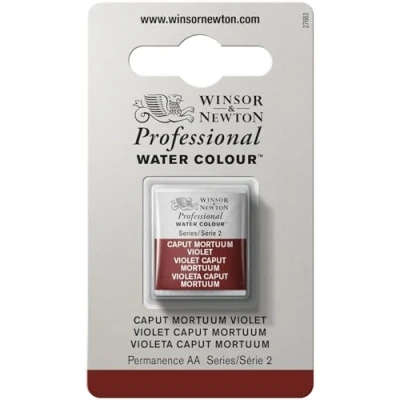 Imagen de Winsor &amp; Newton Acuarela Profesional Pintura de Acuarela, Alta Luminosidad, Resistente a la Luz, Calidad Archivo, 1/2 Godet, Color Violeta Caput Mortuum