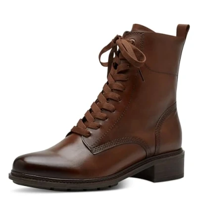 Imagen de Tamaris Mujer 1 25101 41, Botas Cortas al Tobillo, Piel de coñac, 36 EU
