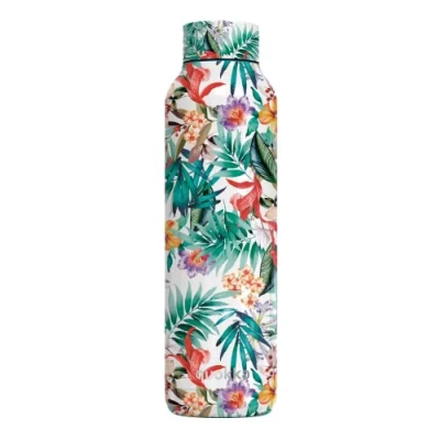 Imagen de Quokka Solid Orchid Garden 630 ML Botellas De Agua Acero Inoxidable Sin BPA Botella Térmica Doble Pared Mantiene el frío y Calor para Niños Adultos