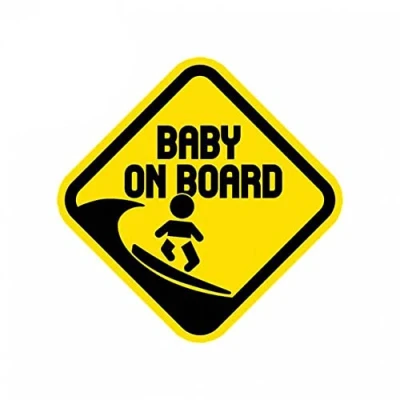 Imagen de MACMRD Pegatinas De Coche 13 Cm X Bebé A Bordo Pegatina Surf