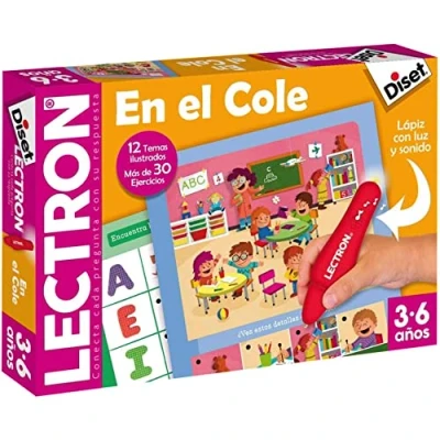 Imagen de Diset Lectron en el cole, Juego educativo para relacionar preguntas y respuestas a partir de 3 años