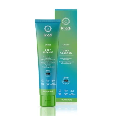 Imagen de khadi DEEP CLEANSE Champú ayurvédico clarificante I 150ml Limpieza profunda intensiva y del cabello cuero cabelludo 100% natural, sin siliconas ni sulfatos Cosmética natural c