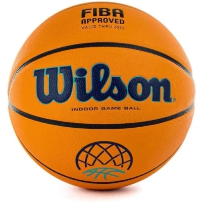 Imagen de Wilson WTB0900XBBCL Balón de Baloncesto, Evo Next Champions League, Oficial La Basketball Aprobado por Fiba, Interior, Material Compuesto Textura Granulada