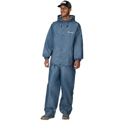 Imagen de FROGG TOGGS Pro Lite Traje de lluvia impermeable, impermeable para lluvia, Unisex adulto Hombre, color azul, tamaño S M