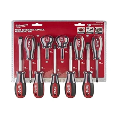Imagen de MILWAUKEE 4932471808 Kit de atornilladores 10 PZ1 / PZ2, PH1 PH2, SL3 SL5.5, SL6.5 SL8 norauto, oscaro, mister auto