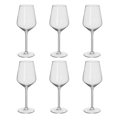 Imagen de alpina Copas de Vino Blanco 6 Piezas Copa 37cl Regalo Cumpleaños Regalos Originales Para Mujer y Parejas Transparante Vidrio