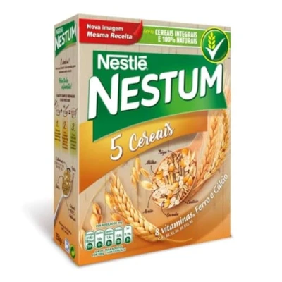 Imagen de Nestlé Cereales para el Desayuno con 5 Cereales, NESTLÉ, País de Origen Portugal, Caja 250 g Flocos Cereais NESTUM 250g