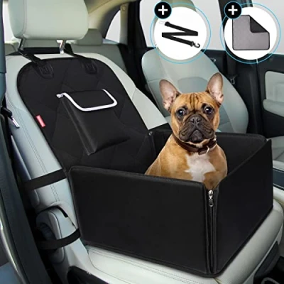 Imagen de TAMOWA Refuerzo de Coche para Perros, Impermeable Asiento del Seguridad Perro Mascota con Cinturón y Lavable Empapadores SUV Trucks ect, Negro