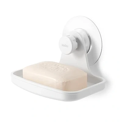 Imagen de Umbra Flex Jabonera Adhesiva con desagüe para Ducha, Blanco, Talla única