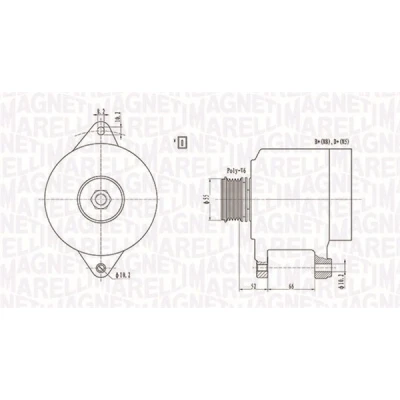 Imagen de MAGNETI MARELLI 063731157010 Alternador 12V 110A FIAT: Ducato II Furgón, Camión de plataforma/Chasis, CITROËN: Jumper I Caja / Chasis
