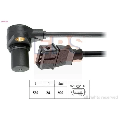 Imagen de EPS 1.953.215 Sensor de Cigueñal Made in Italy OE Equivalent AUDI: A4 B5 Sedán, A8 D2, VOLKSWAGEN: Passat Variant