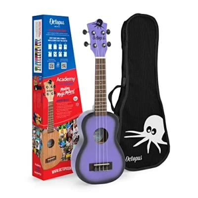 Imagen de Octopus Ukelele soprano Academy en color morado