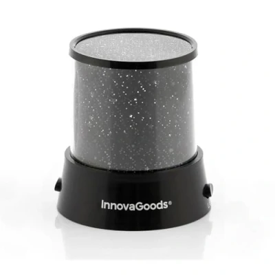 Imagen de InnovaGoods® luz nocturna infantil, Proyector estrellas ayuda a relajar y conciliar el sueño, Decoracion habitacion 2 modos de iluminacion, quita miedo, lamparas mesita noche.