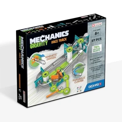 Imagen de Geomag Mechanics Gravity Race Track Juego Educativo y Creativo para Niños Bloques de Construcción Magnéticos, Circuito con Magnéticos 67 Piezas