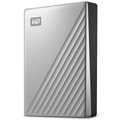 Imagen de WD 5TB My Passport Ultra for Mac, HDD portátil, disco duro externo, con software para gestión de dispositivos, copia seguridad y protección contraseñas, Plateado