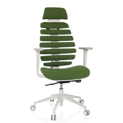 Imagen de hjh OFFICE Silla de Oficina Profesional giratoria Ergo Line W con Respaldo ergonómico Incl. Soporte Lumbar, Verde
