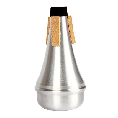 Imagen de Silencio de trompeta, aleación aluminio mini amortiguador portátil repuesto para instrumento trompeta accesorio