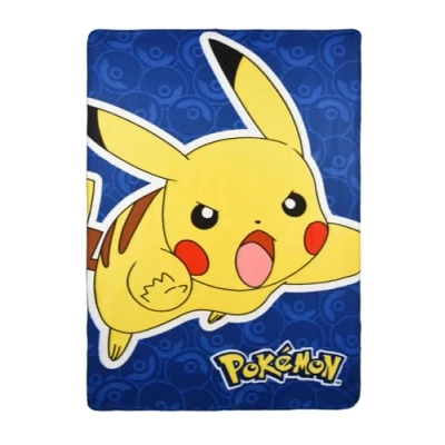 Imagen de Pokemon Manta, Diseño Pikachu Manta de Sofá Cama, Forro Polar Suave y Cálida, Regalo para Niños Adolescentes, 100 x 150 CM