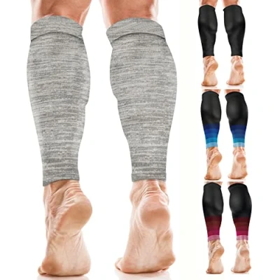 Imagen de aZengear Mangas de Compresión para Pantorrillas Hombres y Mujeres, Medias Compresivas, Calcetines Soporte Deporte, Correr (XXL)