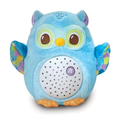 Imagen de VTech Proyector de peluche Búho estrellitas, Luz nocturna, Música y sonidos relajantes para calmar a tu bebé, Juguete bebés recién nacido, Versión ESP