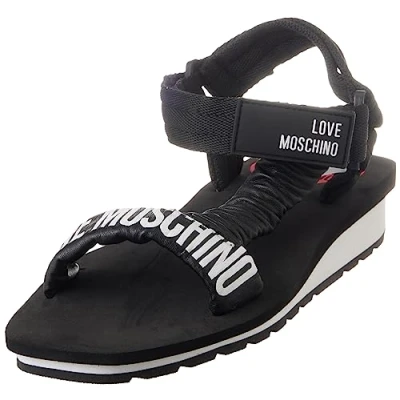 Imagen de Love Moschino JA16143G0GI44, SANDALI PLATFORM Mujer, Negro, 40 EU