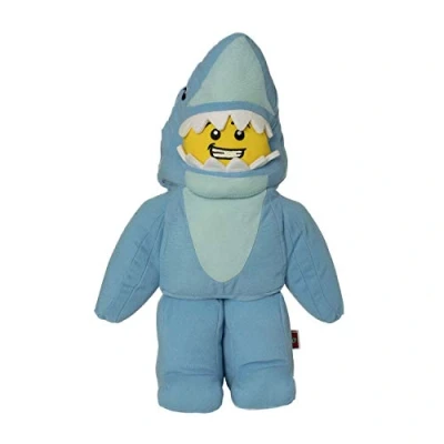 Imagen de Manhattan Toy 335490 Shark Suit Guy Lego Iconic Minifigura de Peluche, Multicolor, 35,56 cm