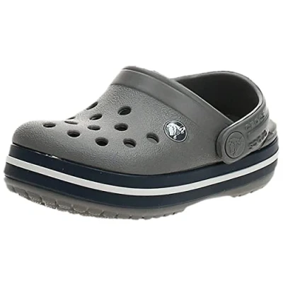 Imagen de Crocs Crocband Clog T, Zuecos Unisex niños, Multicolor (Smoke/Navy), 19/20 EU