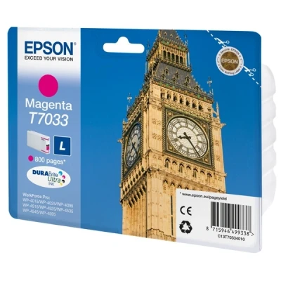 Imagen de Cartucho De Tinta Magenta Epson T7033 C13t70334010