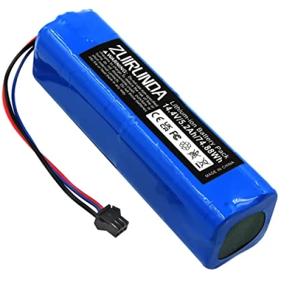 Imagen de ZUIRUNDA 14.4V 5200mAh Li Ion Batería de Repuesto para Proscenic M7 Pro, LDS M8 MAX, U6, Lenovo LR1, UONI V980 Plus