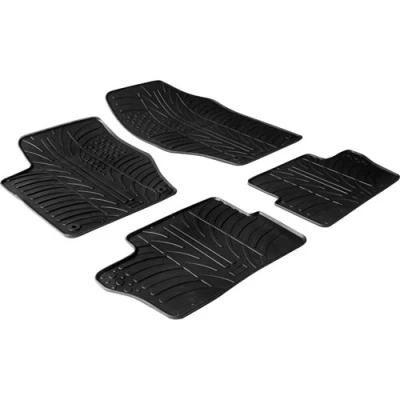 Imagen de Gledring 0150 Juego de alfombrillas suelo Caucho delante y detrás 4 negro 750mm 550mm PEUGEOT: 307 SW, 308 I Hatchback