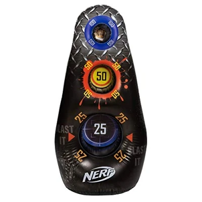 Imagen de NERF Inflatable Target, 4 Tall Practice Device 3 Score Zones, Water Filled Base Great for Outdoor &amp; Indoor Play