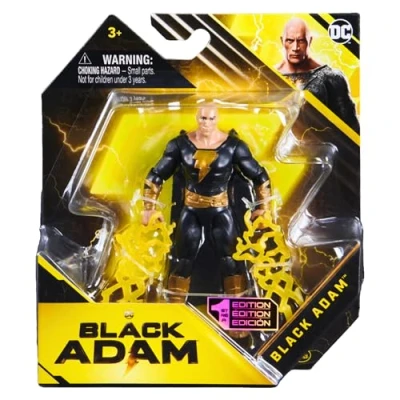 Imagen de DC Comics Black Adam Movie Figura de acción articulada coleccionable 10 cm (Adán negro)