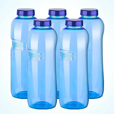 Imagen de Botellas sin BPA Tritan botella de agua 1 L/0,75 l/0,5 L), 5 x l