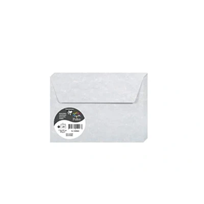 Imagen de Clairefontaine 120006C Paquete de 20 Sobres Autoadhesivos Formato C6 11,4x16,2cm 120g/m² Color Azul Jaspeado Invitación a Eventos y Correspondencia Gama Pollen Papel Premium