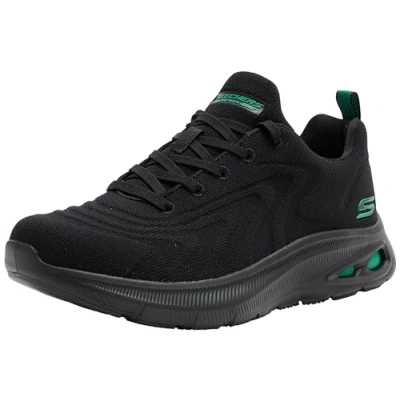 Imagen de Skechers Bobs Unity Sleek Revive, Zapatillas Hombre, Ribete de Punto ingeniería Negra, 44 EU