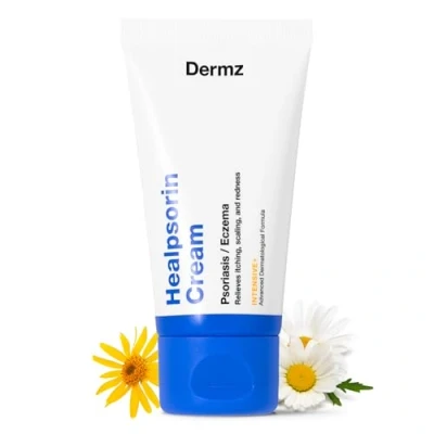 Imagen de Healpsorin Psoriasis Crema (50 ml) Tratamiento Natural Para Rosácea, Dermatitis, Eczema Hidrata y Repara Manos, Pies, Cuerpo, Codos Rodillas