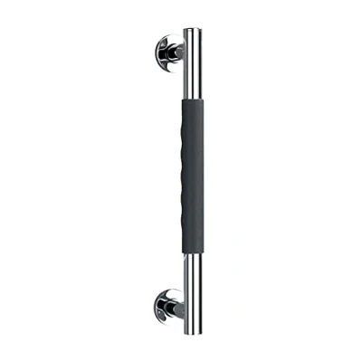 Imagen de WENKO Barra de seguridad acero inoxidable Secura 40,5 cm Asa para el baño, bañera o inodoro Gris Antracita