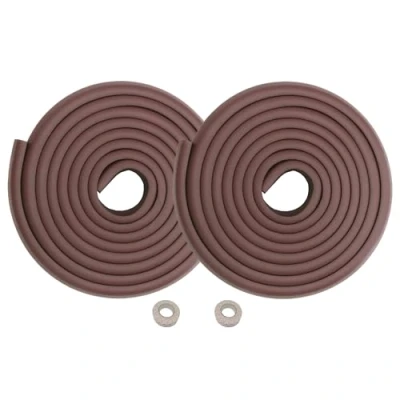 Imagen de HIMRY 10 Metros Protector Borde Espuma Forma de L para Mesa Borde, anticolisión Tira Bebés y niños, Seguridad niño Bebe, 2x5m, Marrón, KXD7000 Brown