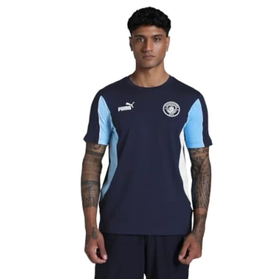 Imagen de Puma MCFC Equipación de clubes, Hombre, Talla: 3XL, Navy/team light blue