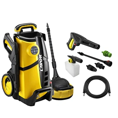Imagen de LAVOR Hidrolimpiadora de Alta Presión LVR4 150 DIGIT con Sistema Control Digital, Programas Lavado, max bar, Caudal 480 litros por hora, Motor 2100 Watt