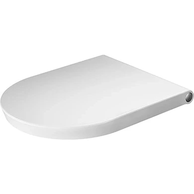 Imagen de Asiento de inodoro Tulipán blanco, con mecanismo cierre suave, extraíble, 002709