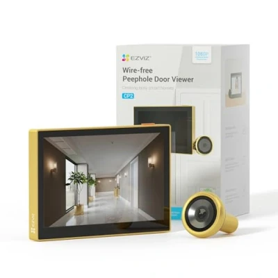 Imagen de EZVIZ Mirilla Digital de Puerta con Pantalla a Color 4.3&#039;&#039; Cámara Video Inalámbrico 1080P,Vista en Vivo Gran Angular 146,Batería Recargable 2200mAh,WiFi 2,4GHz,NO Detección Movimiento,CP2