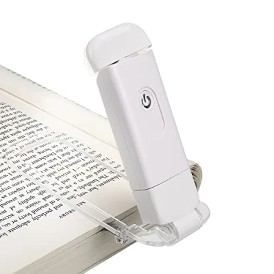 Imagen de DEWENWILS USB Recargable Luz de Lectura para Libros, 2 Niveles Brillo, LED Libros con Pinza Leer en la Cama, Lámpara que Cuida los Ojos Niños y Ávidos Lectores